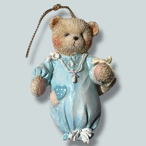 Cherished Teddies Baby Boys First Christmas Ornament 1993 Original Box